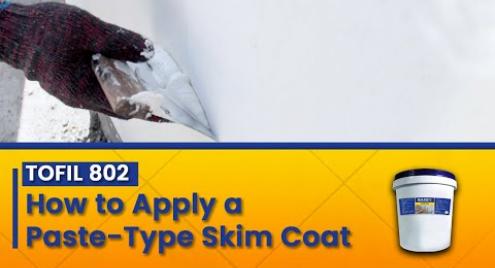 Embedded thumbnail for Tofil 802: How to Apply a Paste-Type Skim Coat