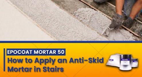 Embedded thumbnail for Epoxy Mortar 50: How to Apply an Anti-Skid Mortar in Stairs