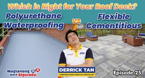 Embedded thumbnail for Waterproofing Roof Deck: Polyurethane vs. Flexible Cementitious