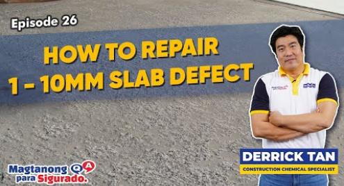 Embedded thumbnail for Concrete Repair Solution for Scaling (1-10mm Concrete Damage)